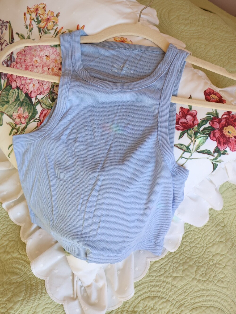 Powder Blue Crop Top